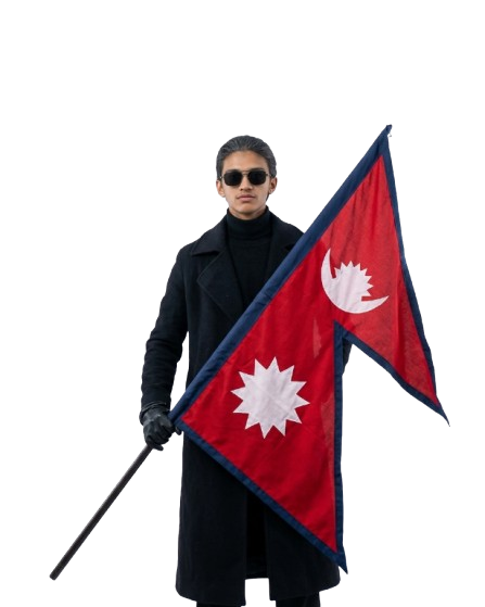 Cyberium Leader holding Nepal Flag